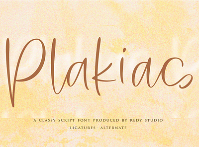 Plakias – Modern Calligraphy Fonts invitation cards