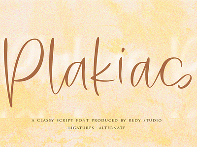 Plakias – Modern Calligraphy Fonts