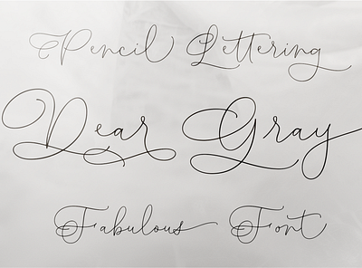 Dear Gray – Modern Wedding Fonts branding graphic design handwritten logo typography valentines fonts