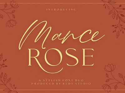 Mance Rose – Useful Pairing Fonts branding feminine font graphic design handwritten logo romantic font trendy
