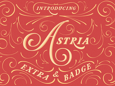 Astria – Fancy Typeface branding graphic design logo print fonts