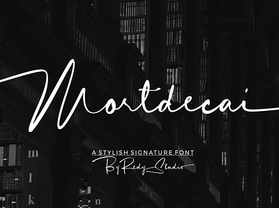 Mortdecai – Luxury Signature Font branding graphic design logo photography logo