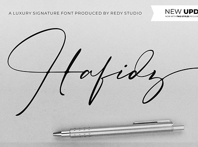 Hafidz – Luxury Signature Font branding graphic design logo script font trending