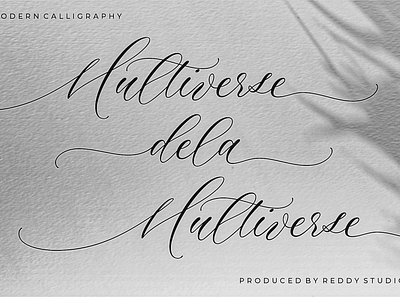 Multiverse – Luxurious Script Font branding font with swashes graphic design logo sophisticated typography valentines fonts