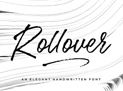 Rollover Brush Font branding graphic design handwritten logo masculine font photography logo