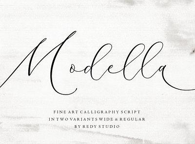 Modella – Modern Wedding Fonts branding graphic design handwritten logo