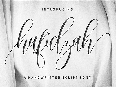 Hafidzah – Modern Calligraphy Script branding graphic design logo lovely font typography valentines fonts