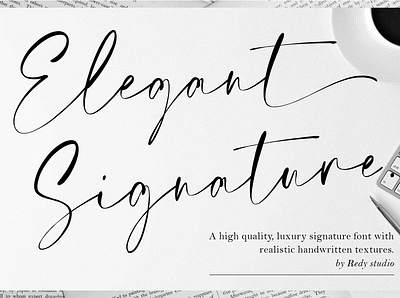 Elegant Signature – Casual Chic Font branding graphic design logo premium font