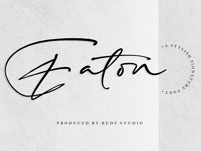 Eaton – A Signature Font branding graphic design logo trending