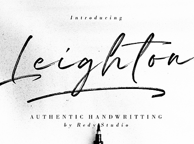 Leighton | authentic handwriting brush font blogger font branding graphic design logo