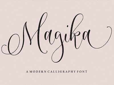 Magika – Sophisticated Calligraphy branding graphic design logo valentines fonts