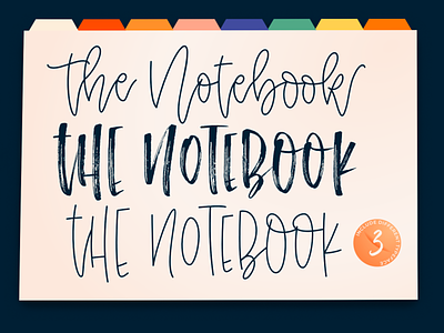 The Notebook Collection Fonts branding graphic design logo playful font
