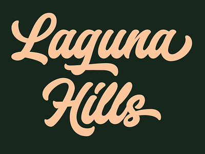 Laguna Hills Font branding graphic design handmade logo