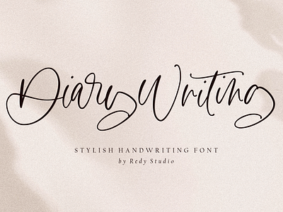 Diary Writing – Modern Calligraphy Font