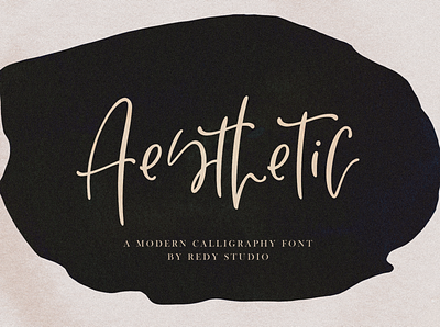 Aesthetic – Modern Calligraphy Font beautiful font branding classic font graphic design handwritten lettering logo trendy typography valentines fonts