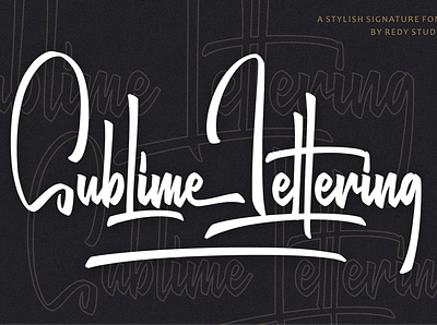 Sublime Lettering Font beautiful font branding design graphic design handwritten logo photography logo typography valentines fonts