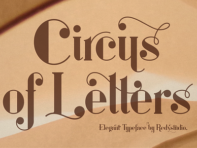 Circus of Letters – Fancy Typeface branding graphic design logo romantic fonts