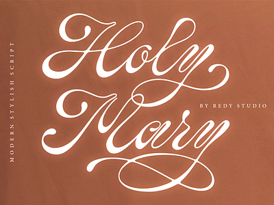 Holy Mary – Modern Calligraphy Script