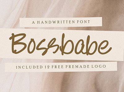 Bossbabe – Modern Calligraphy Fonts watermark font