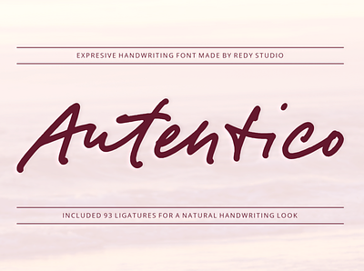 Autentico – Realistic Handwriting Fonts branding graphic design logo signature logo
