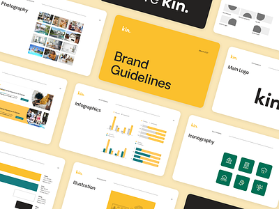 Kin Insurance: Branding Guideline brand guide branding design home insurance insurance style guide web