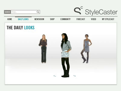 Stylecaster 360 Daily Looks Design fashion flash interaction design microinteraction style exploration uidesign ux design web design website