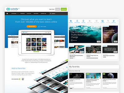 Curiosity Website Design