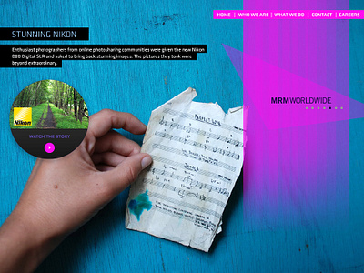 Agency Work Showcase Exploration design web