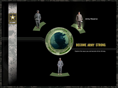 U.S. Army Interactive Recruitment Experience 3d army experimental flash interaction design interactive military navigation parallax