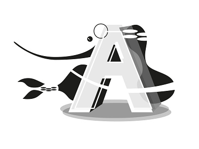 Avocet avocet bird typography
