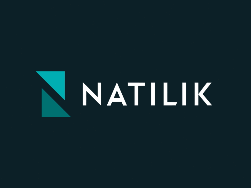 Natilik Logo gif logo looping motion type typography vectors