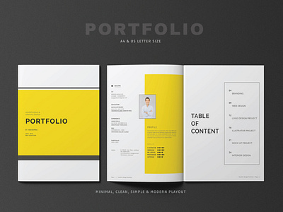 A4 & Us Letter Portfolio by alhaytar on Dribbble