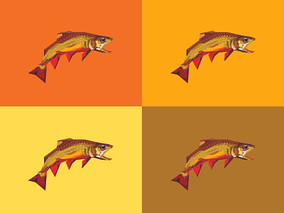 Trout art design fish fishing geometric icon illustration nature river trout wpap