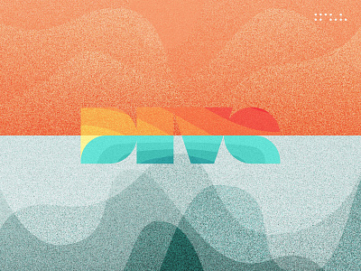 DIVE album art color design dive handlettering identity illustration lettering logo ocean tycho typography wordmark