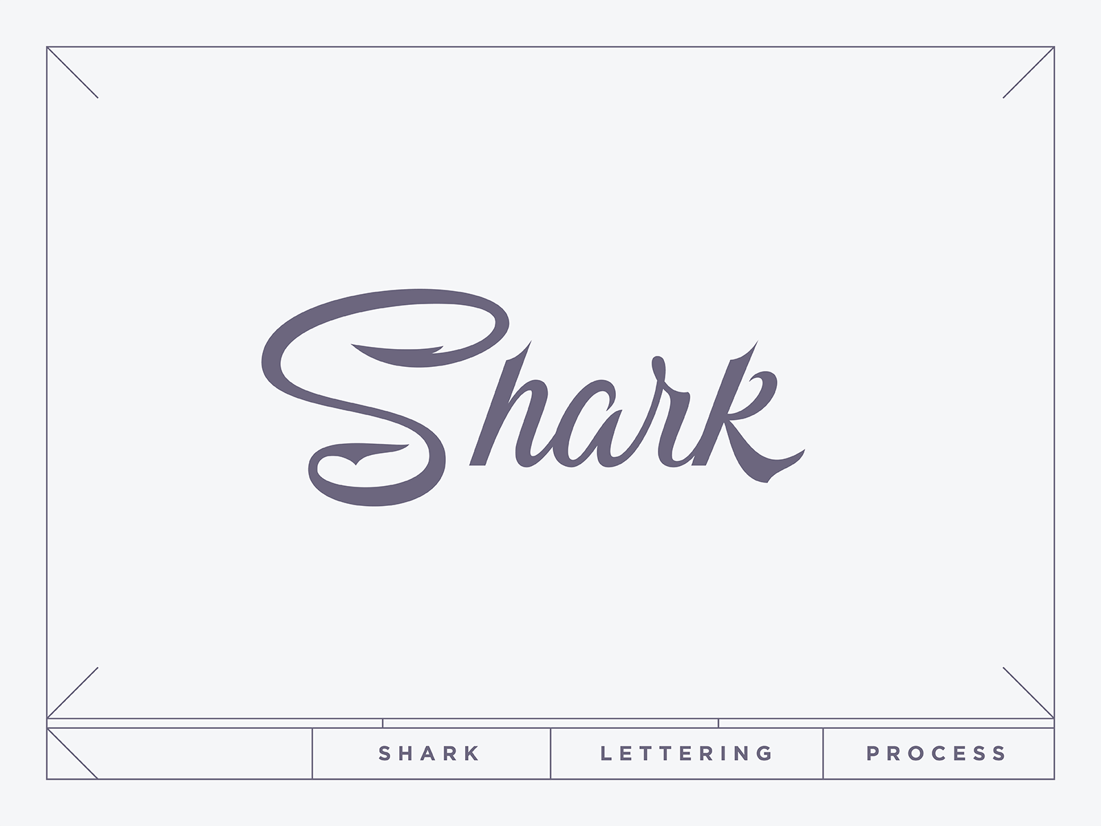 Shark Working Progress dark deep handlettering illustration illustrator lettering navy ocean process sea type typography vector wip