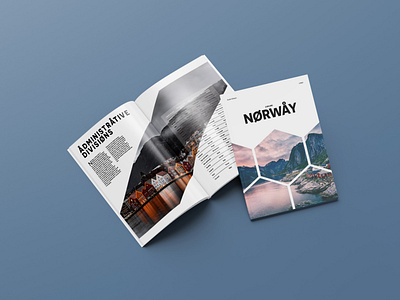 Norway Travel Brochure book book cover brochure brochure design design editorial editorial layout layout magazine magazine cover magazine design travel
