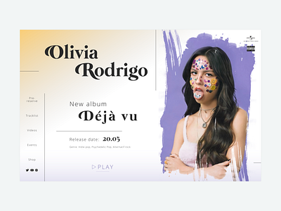 Daily UI :: DAY 3 - Landing page dailyui design landingpage music uidesign