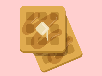 Waffles food icon waffles