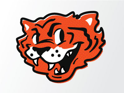Tiger Guy cartoon illustration mascot tiger varsity