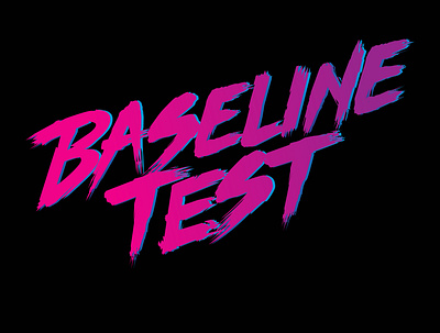 Baseline Test brush lettering creative custom type customlettering dry brush goodtype hand drawn handdrawn type handlettering lettering lettering artist logotype merch portfolio tshirtdesign typography typography design typography logo vector vintage logo