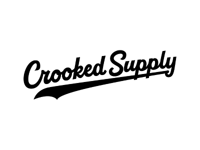 Crooked Supply - Streetwear Brand baseball behance businesslogo clothing customfont customlogo customtypography design handdrawn handdrawntype handlettering lettering logo logodesign streetwear tshirt typography uniquefont vintage