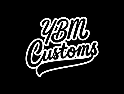 YBM Customs black and white calligraphy calligraphy and lettering artist creative custom customtypography digital art ebay goodtype hand drawn handlettering lettering lettering artist lettering logo logotype portfolio sneakerhead sneakers tshirt art typography