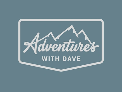 Adventures With Dave adventure logo adventures behance project creative creativelogo custom custom lettering goodtype hand drawn handlettering lettering letteringartist logodesignersclub logoinspirations logotype mountain logo portfolio typematters typography vector