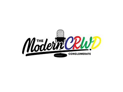 The Modern CRWD - Clean and custom logo for a Youtuber