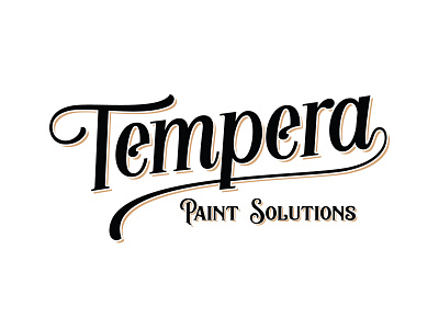 Tempera Paint Solutions customtype freelance design graphicdesign hand drawn lettering lettering artist lettering logo logodesign logodesigner logos logotype professional logo typography vintage logo