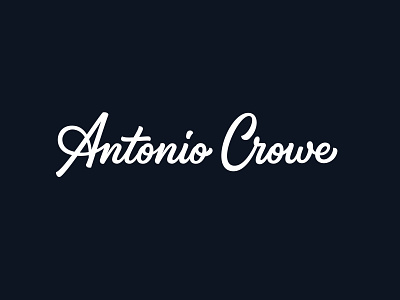 Antonio Crowe artwork brand identity branding brush calligraphy creative custom design flat hand drawn hand lettering handlettering lettering logo logotype designer minimal portfolio script typography vector