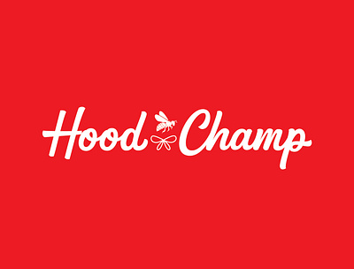 Custom Typography Logo - Hood Champ artwork brand identity branding brush calligraphy creative custom design flat hand drawn hand lettering handlettering lettering logo minimal portfolio script typography vector