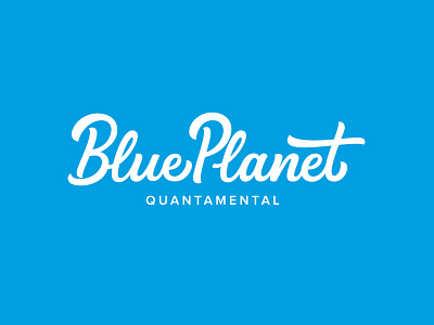 Custom Logotype - BluePlanet brand identity branding brush calligraphy corporate logo creative custom design hand drawn hand lettering handlettering lettering logo logodesigner logotype modern portfolio script typography vector