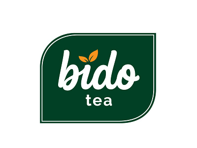 Custom Typography logo - Bido Tea brand identity branding brush creative custom design flat hand drawn handlettering lettering logo logodesigner logotype designer minimal modern logo portfolio script tea logo typography vector