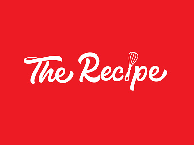 The Recipe artwork brand identity branding brush calligraphy creative custom design flat food logo hand drawn hand lettering handlettering lettering logo logodesigner minimal portfolio typography vector